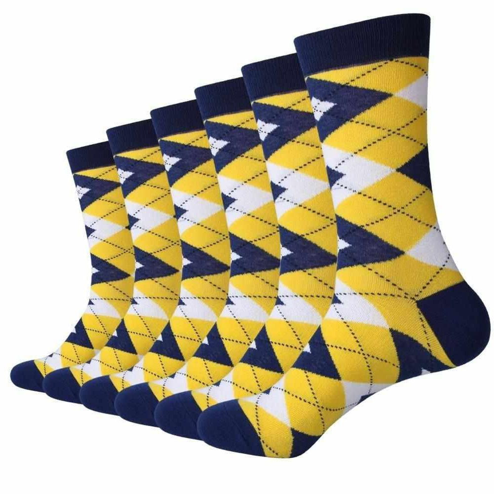Sky Madrid Diamond Socks