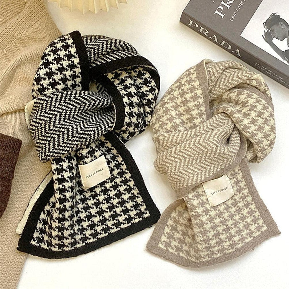 Sky Madrid Jasper Houndstooth Scarf
