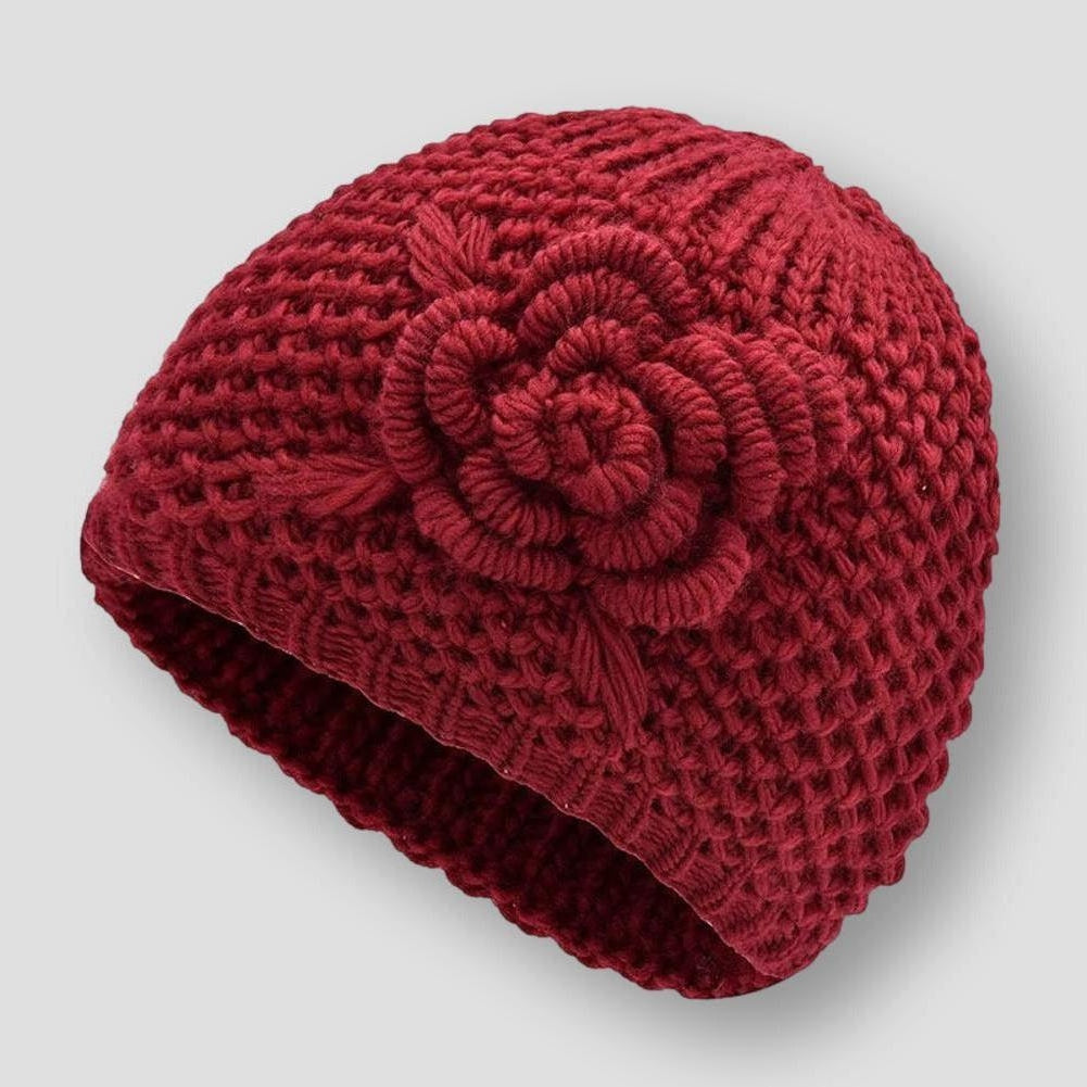 North Royal Alexandria Flower Knitted Beanie