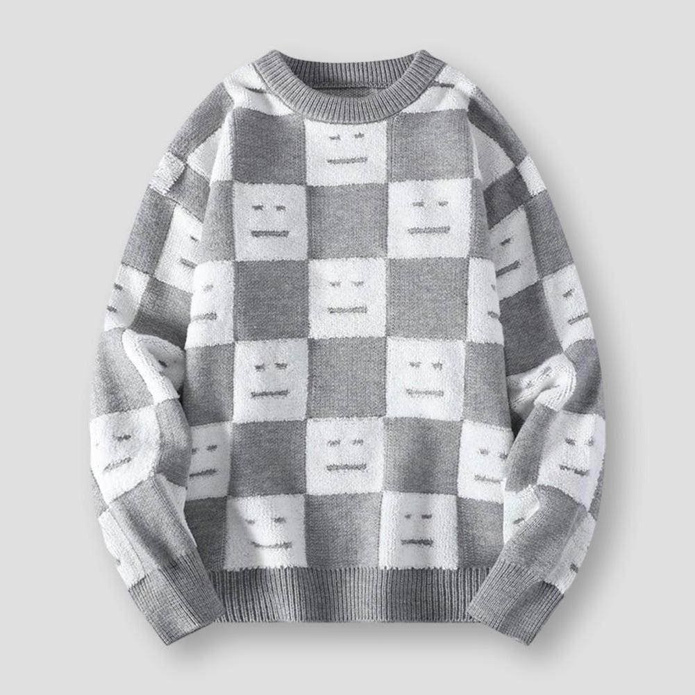 North Royal Smiley Checkered Sweater
