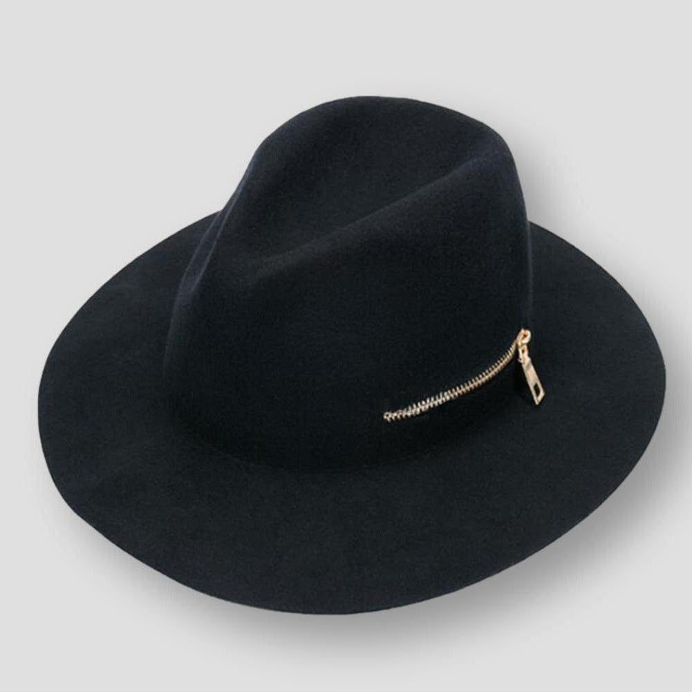 Saint Morris Crofton Zipper Fedora Hat