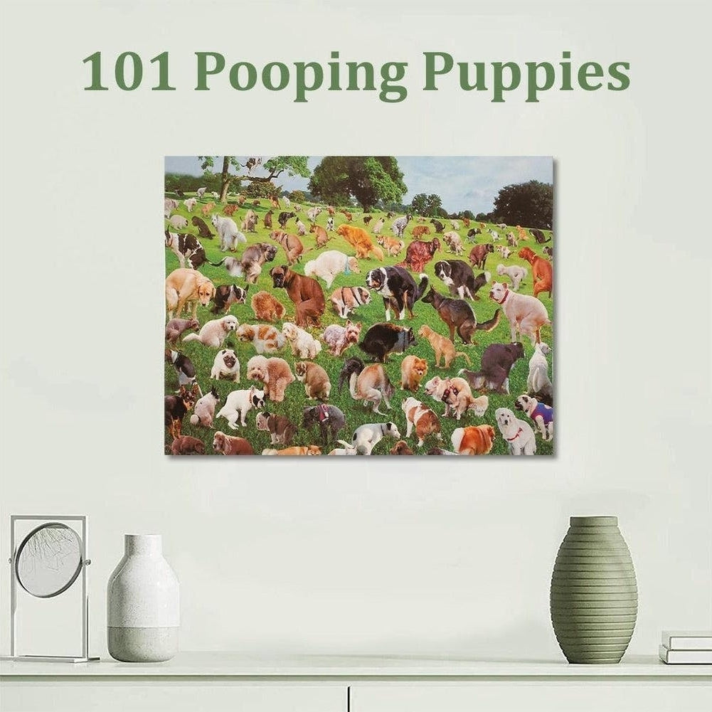 Saint Morris Ithaca 1000-piece Pooping Dog Jigsaw Puzzle
