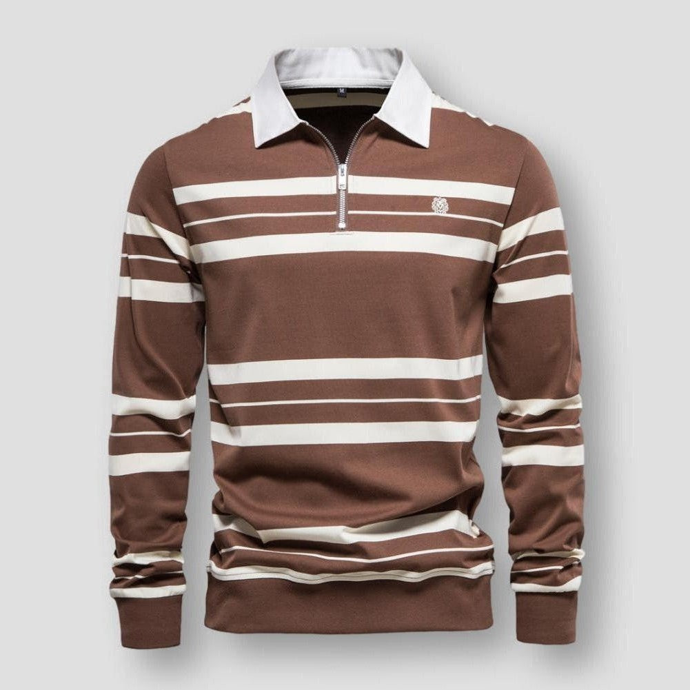 Sky Madrid Conway Long Sleeve Polo