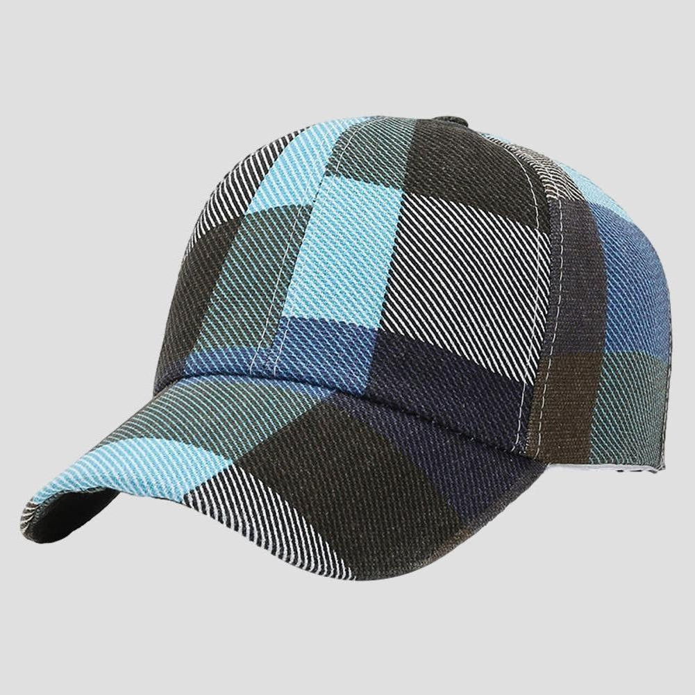 Sky Madrid Coos Bay Plaid Baseball Cap