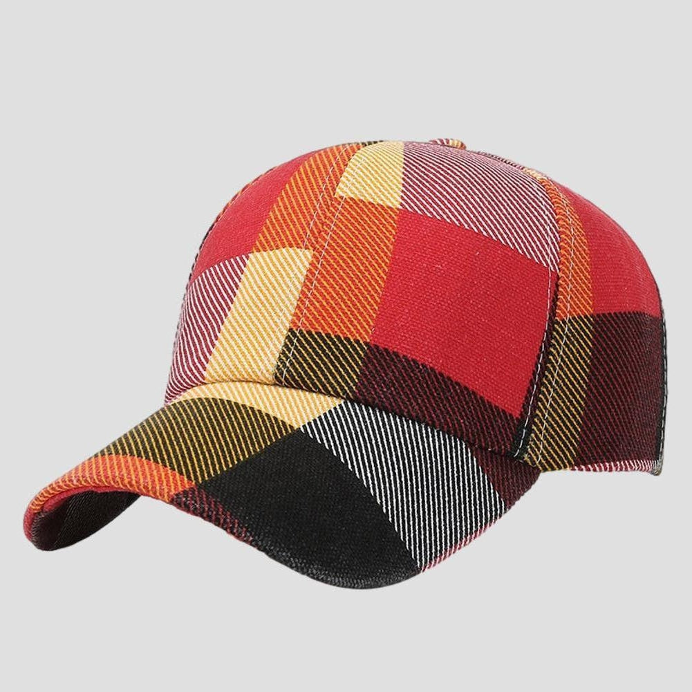 Sky Madrid Coos Bay Plaid Baseball Cap