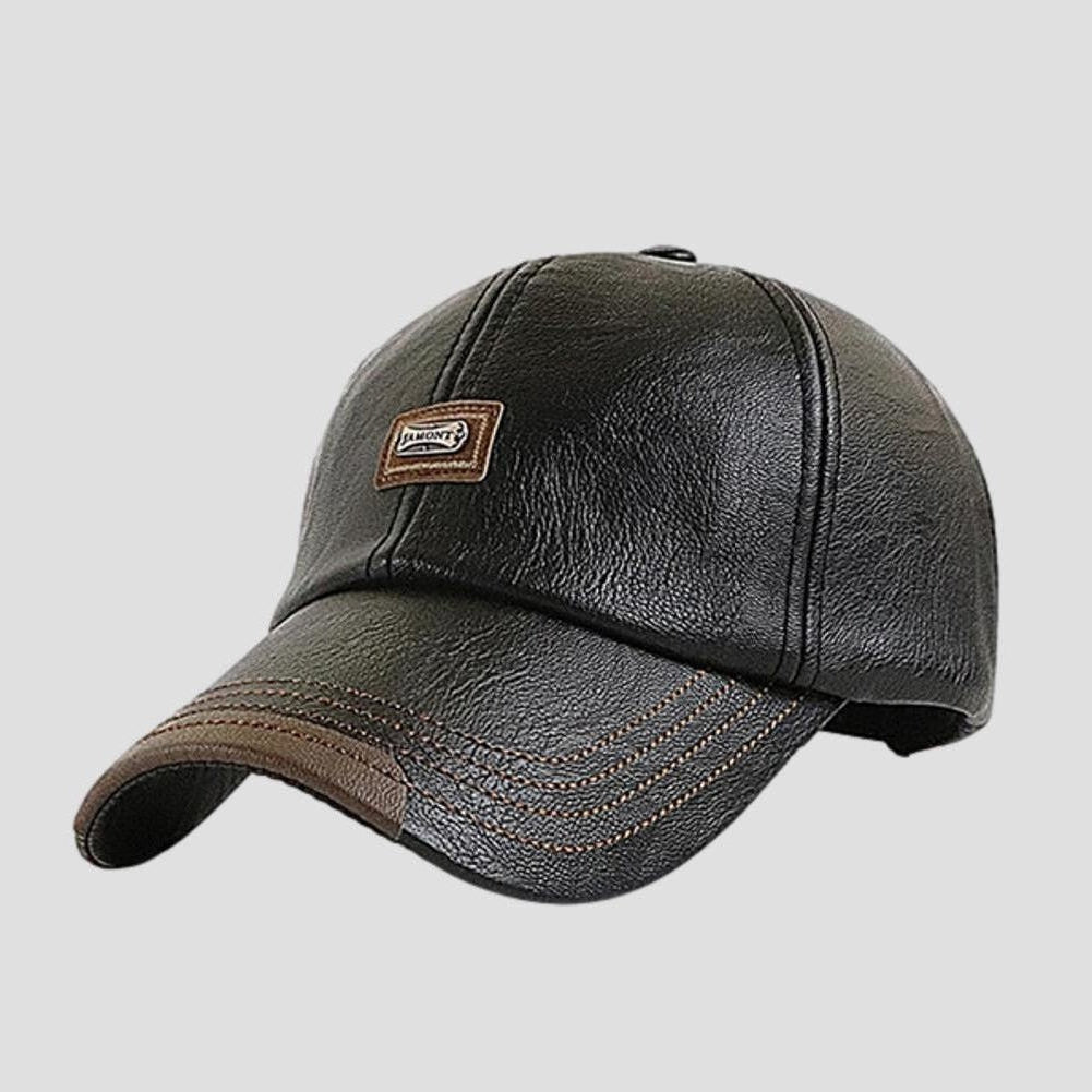 Sky Madrid Newport Leather Baseball Cap