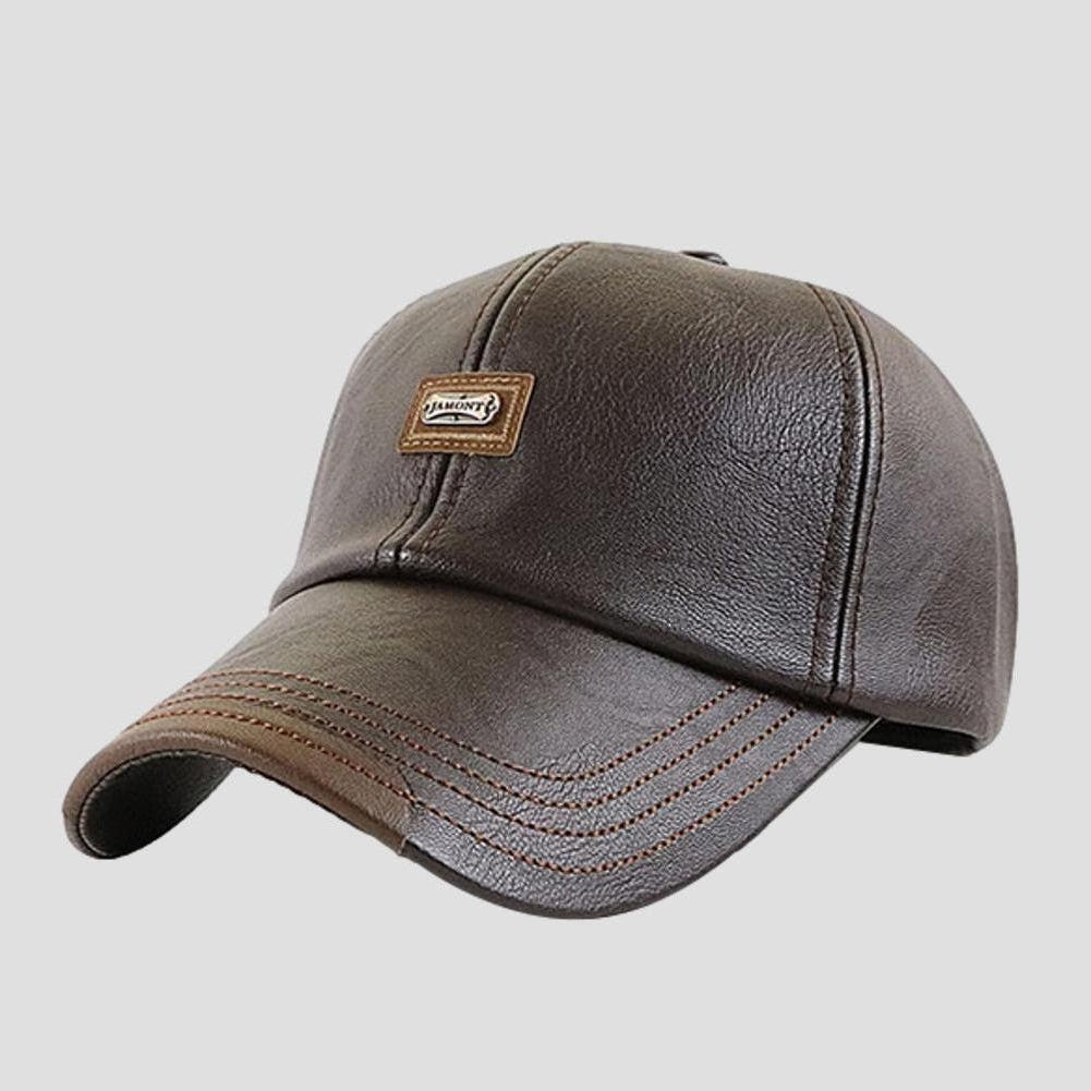 Sky Madrid Newport Leather Baseball Cap