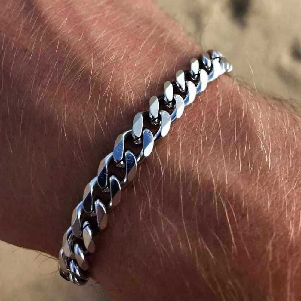 Sky Madrid Pierre Stainless Steel Chain Bracelet