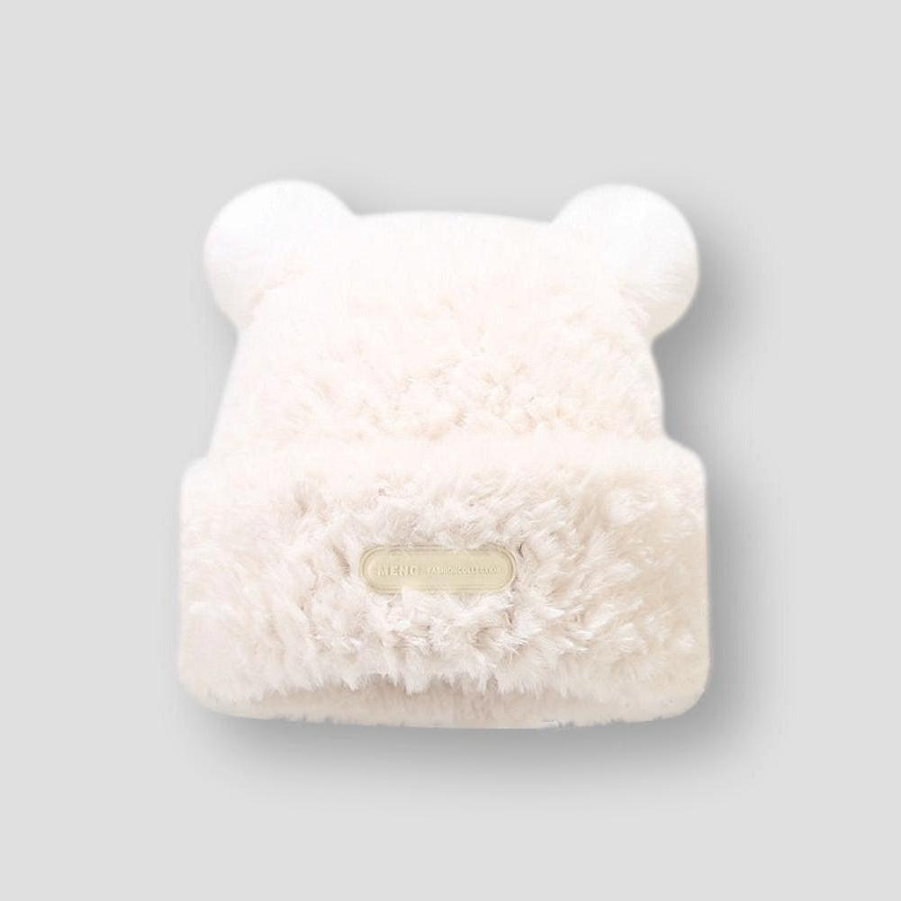 Sky Madrid Plush Bear Beanie