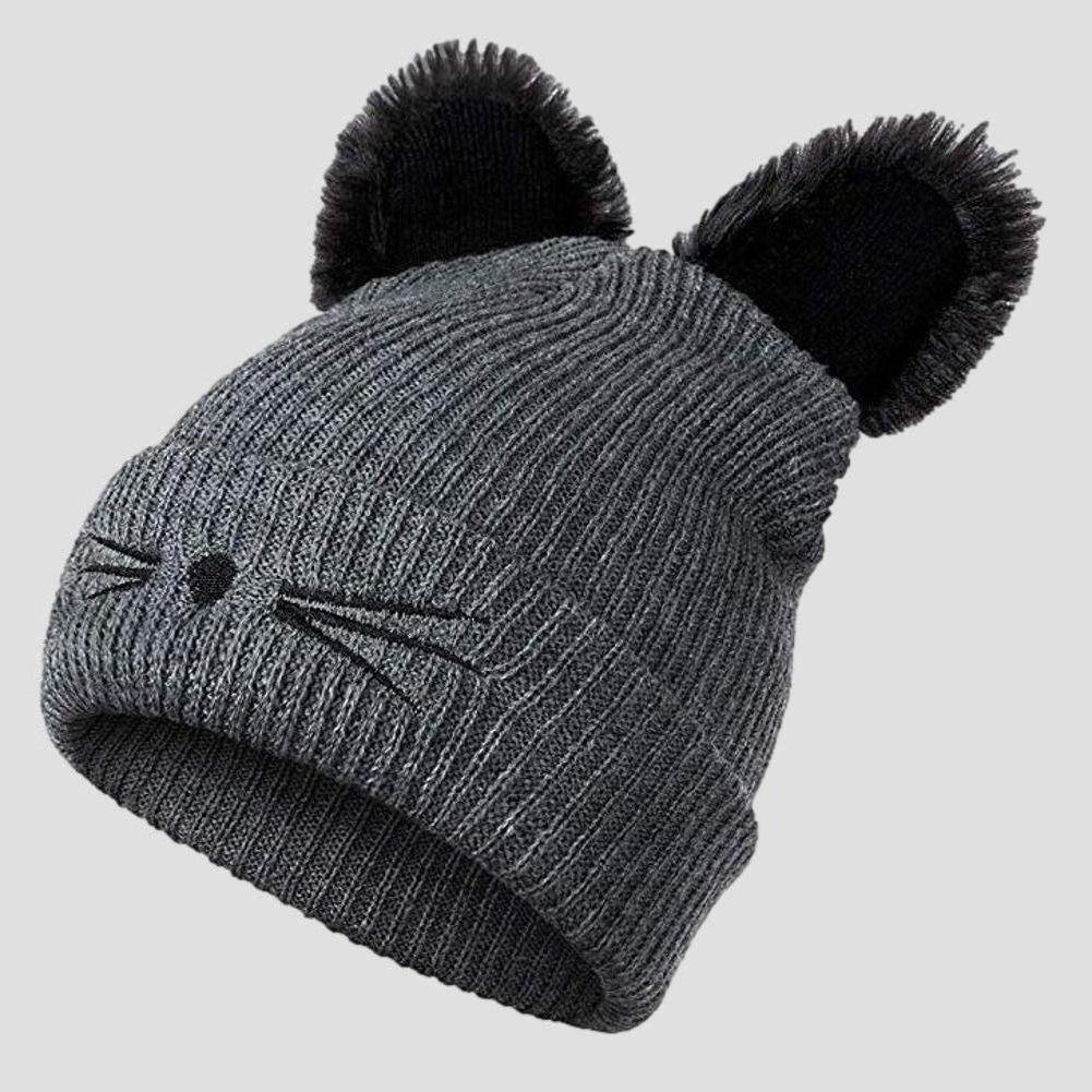 Sky Madrid Sofia Cat Ear Knitted Beanie
