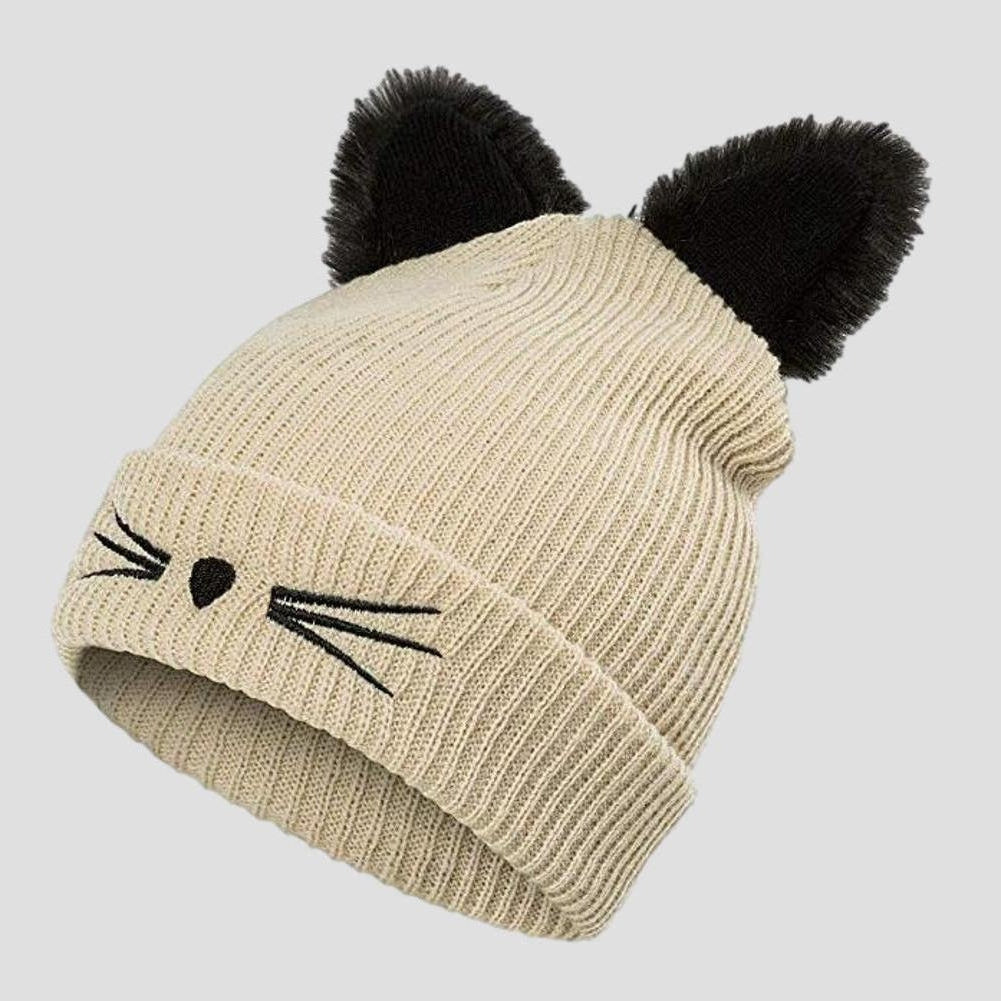 Sky Madrid Sofia Cat Ear Knitted Beanie