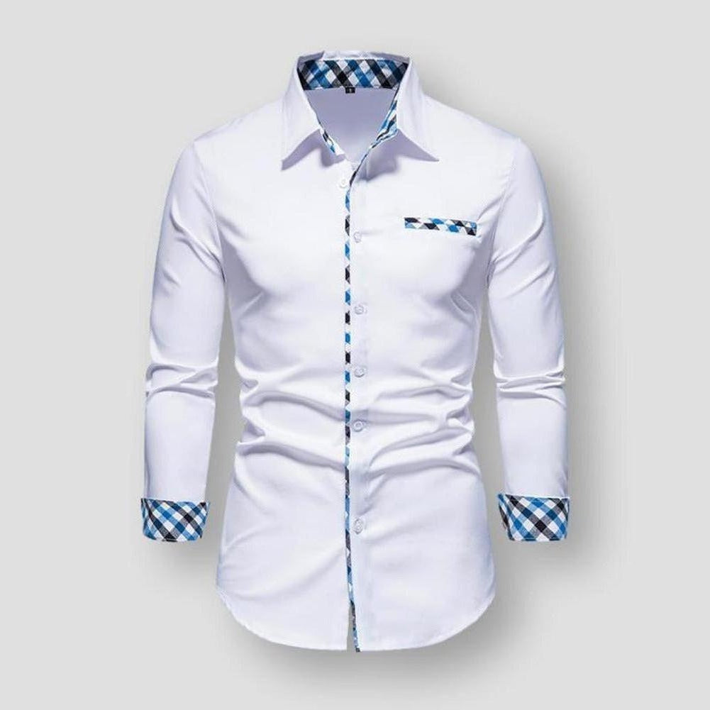 Sky Madrid Wrinkle Resistant Plaid Shirt