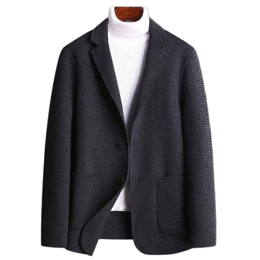 Saint Morris Plaid Wool Blazer