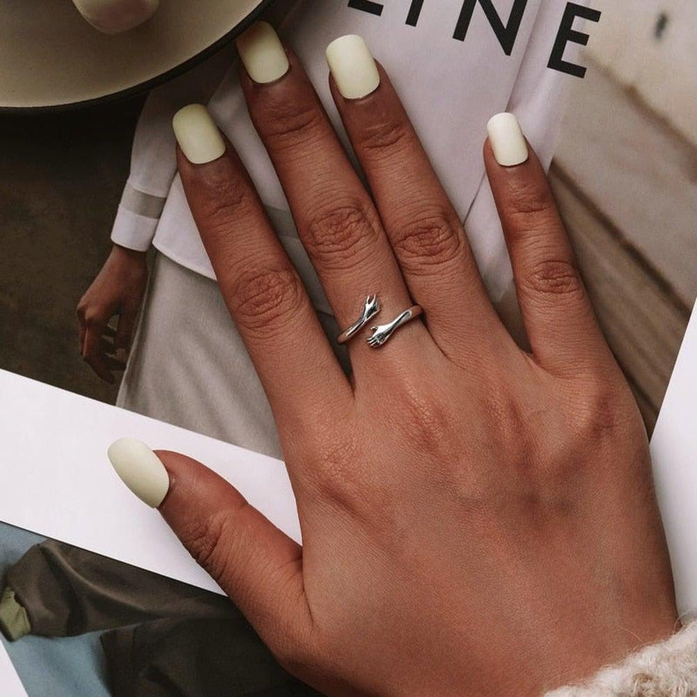 Saint Morris Sterling Silver Hug Ring