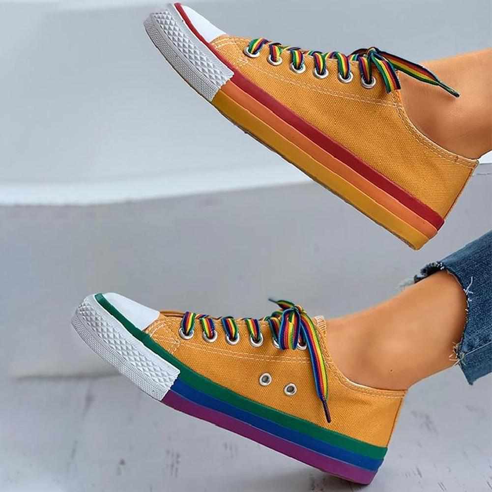 North Royal Colorful Low-Top Canvas Sneakers