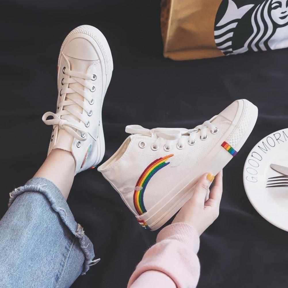 Sky Madrid Vulcanized Rainbow Sneaker