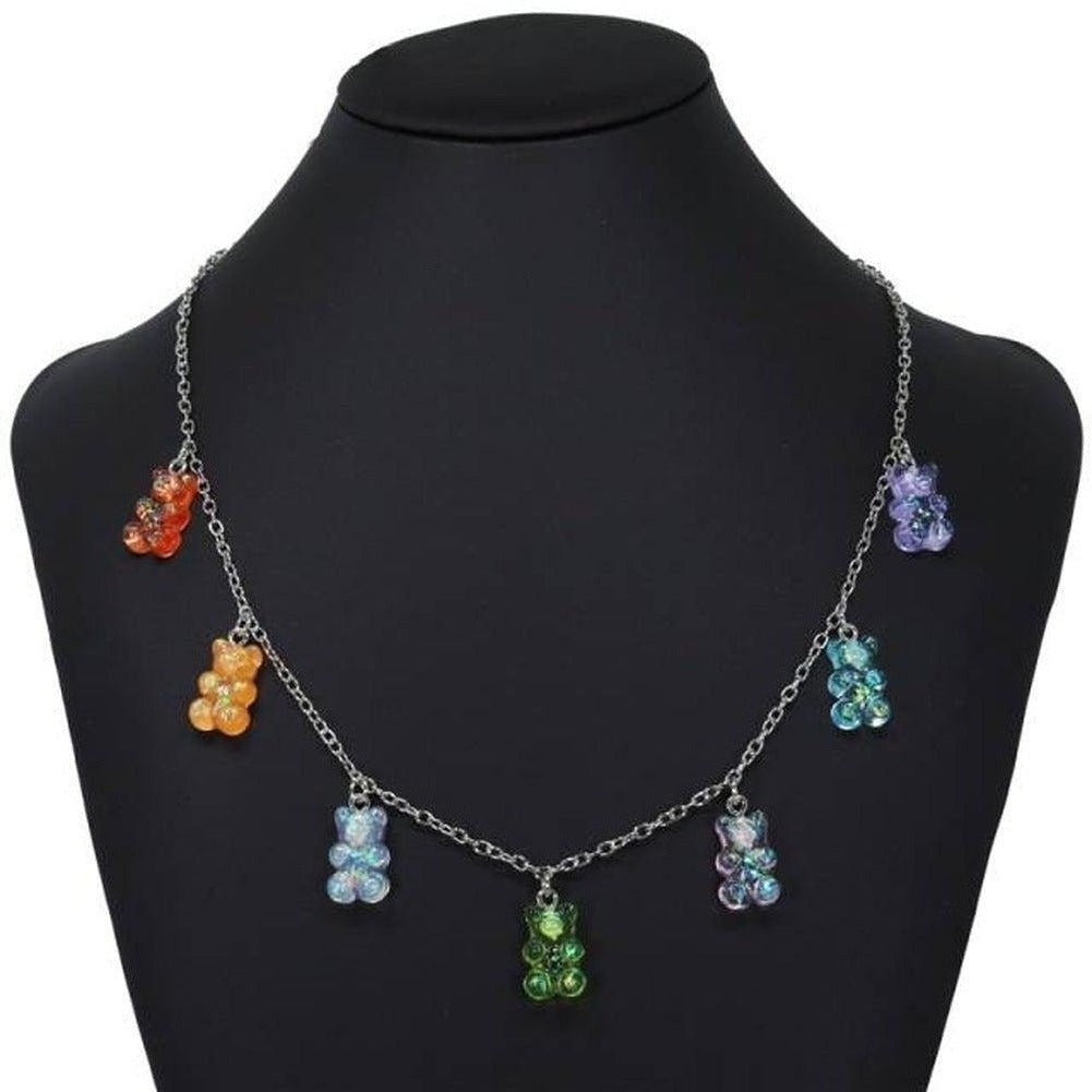 Sky Madrid Teddy Bear Pendant Necklace
