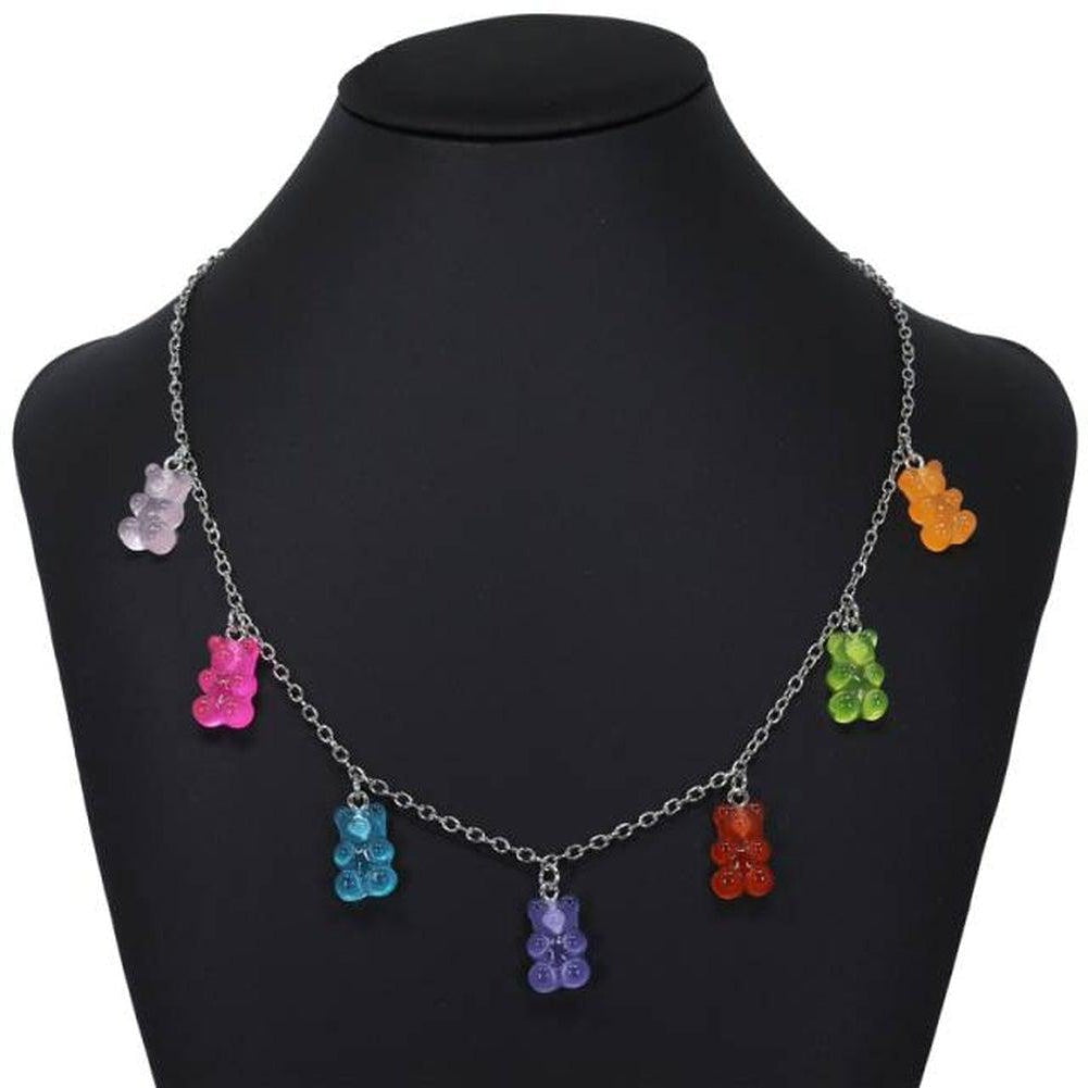 Sky Madrid Teddy Bear Pendant Necklace