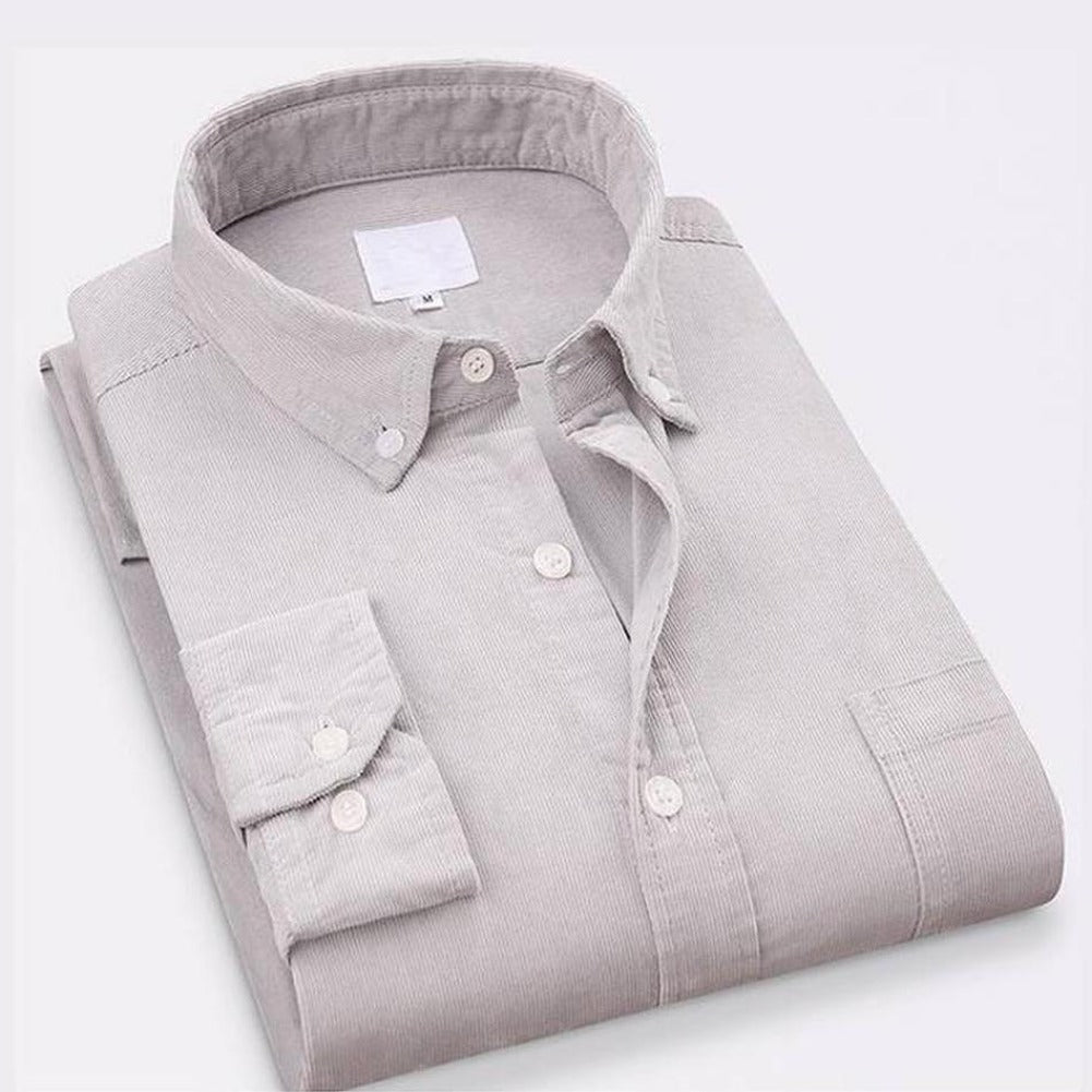North Royal Long Sleeve Corduroy Pocket Shirt