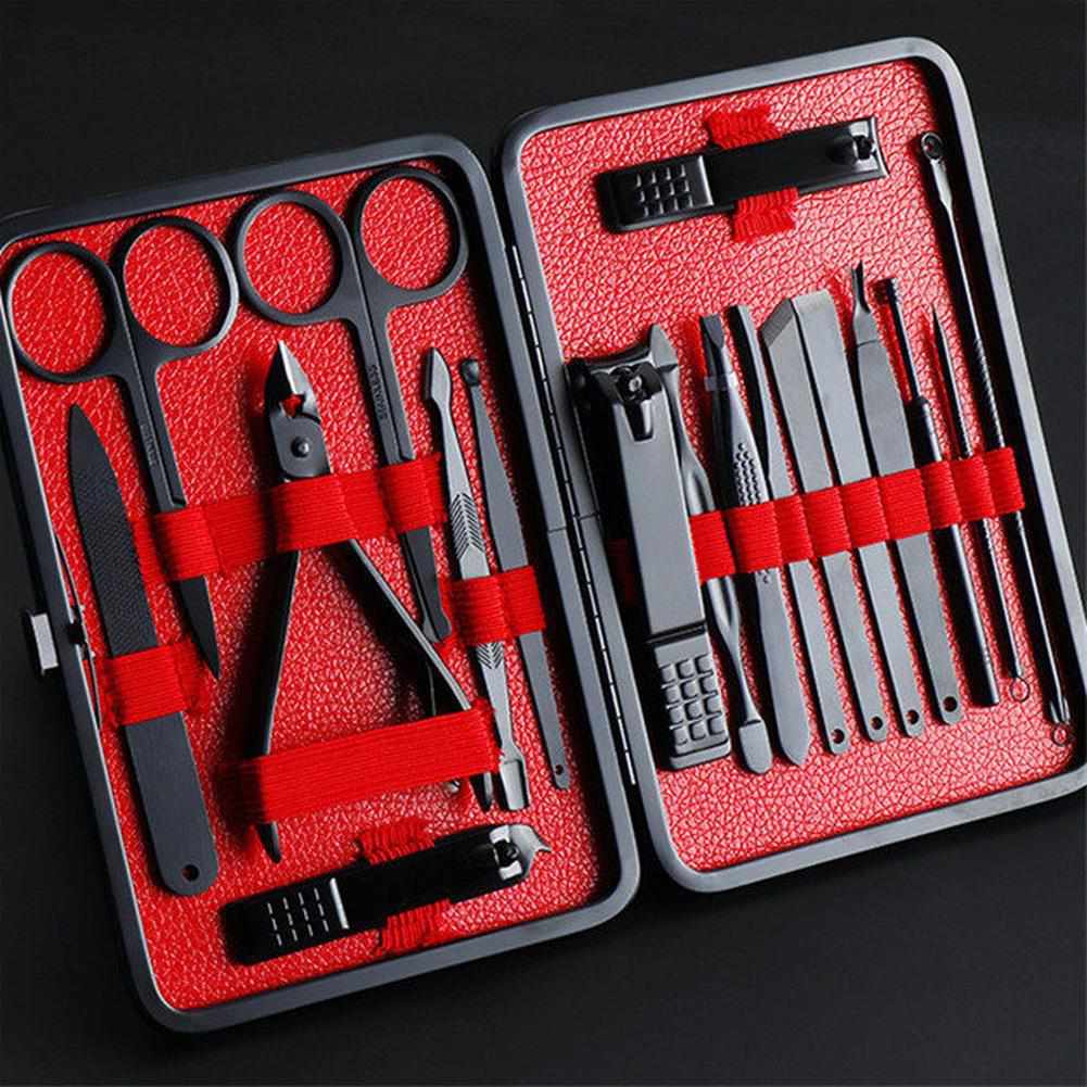 18 in 1 BLACK Manicure Set