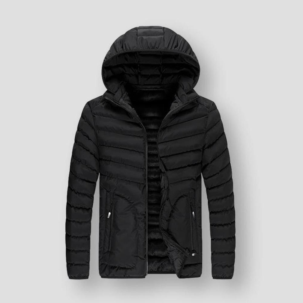 Sky Madrid Quilted Hooded Parka
