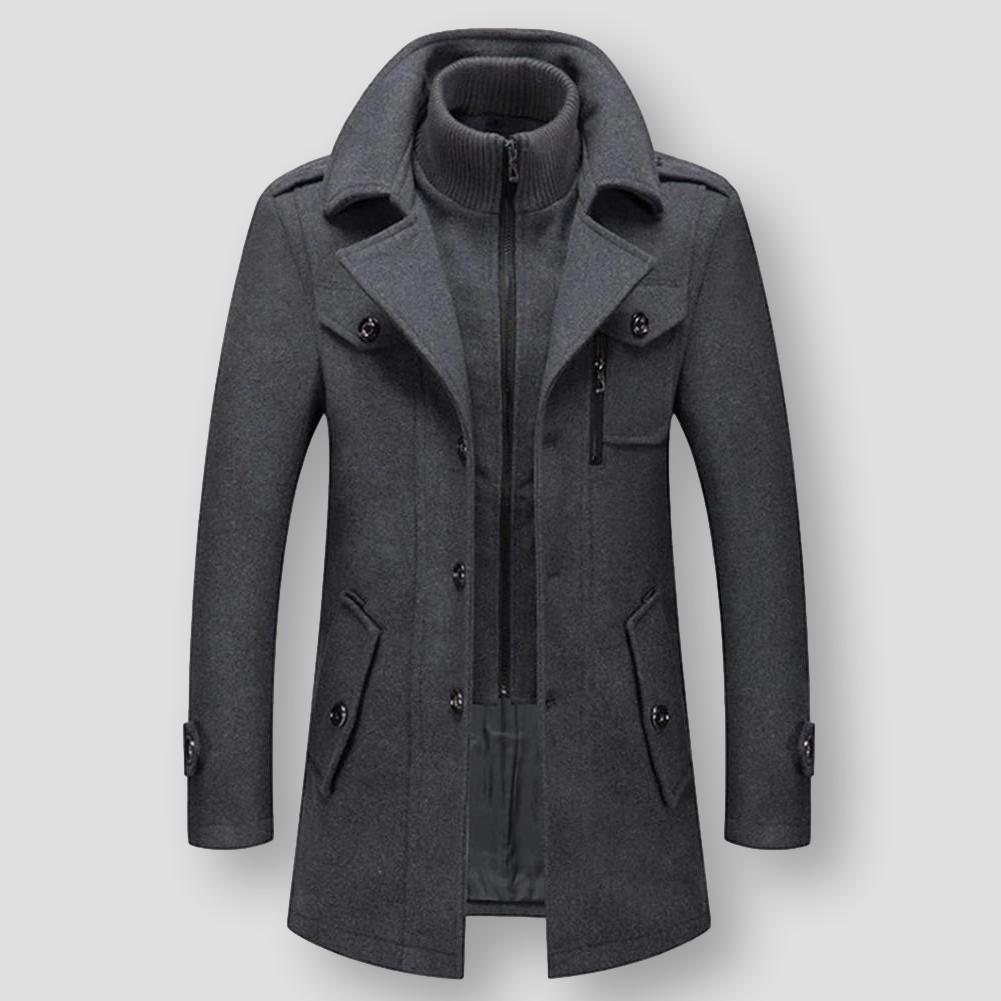 Sky Madrid Wool Trench Coat
