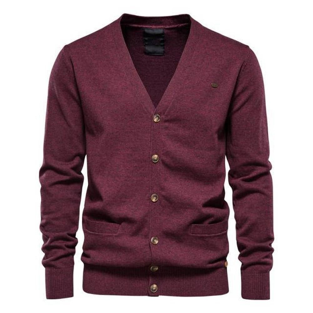 North Royal Wool Button-Up Cardigan