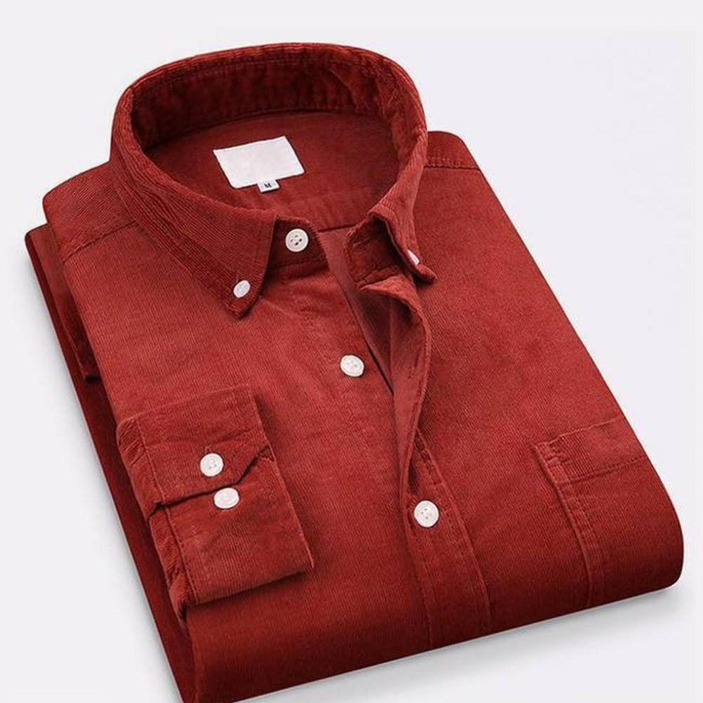 North Royal Long Sleeve Corduroy Pocket Shirt