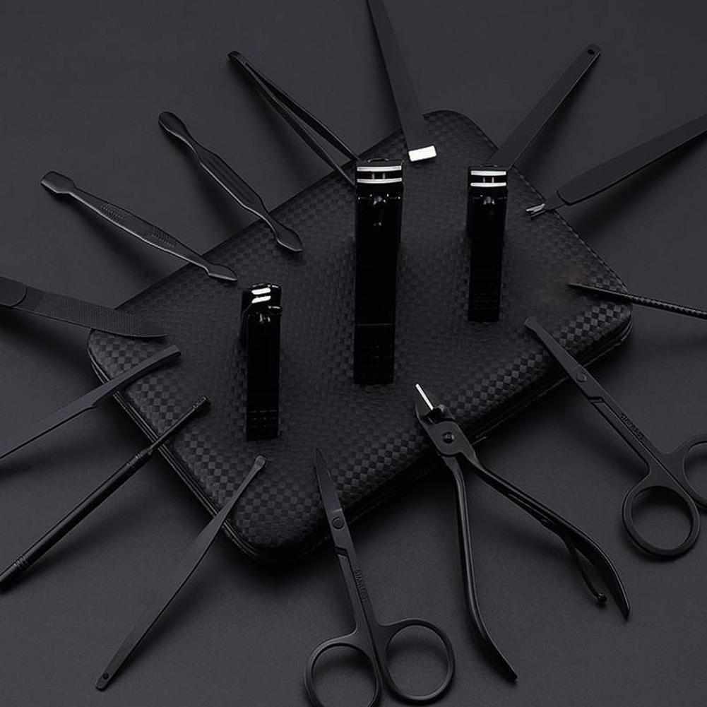 18 in 1 BLACK Manicure Set