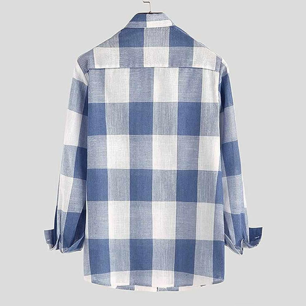 Saint Morris Plaid Button-Down Long Sleeve Shirt