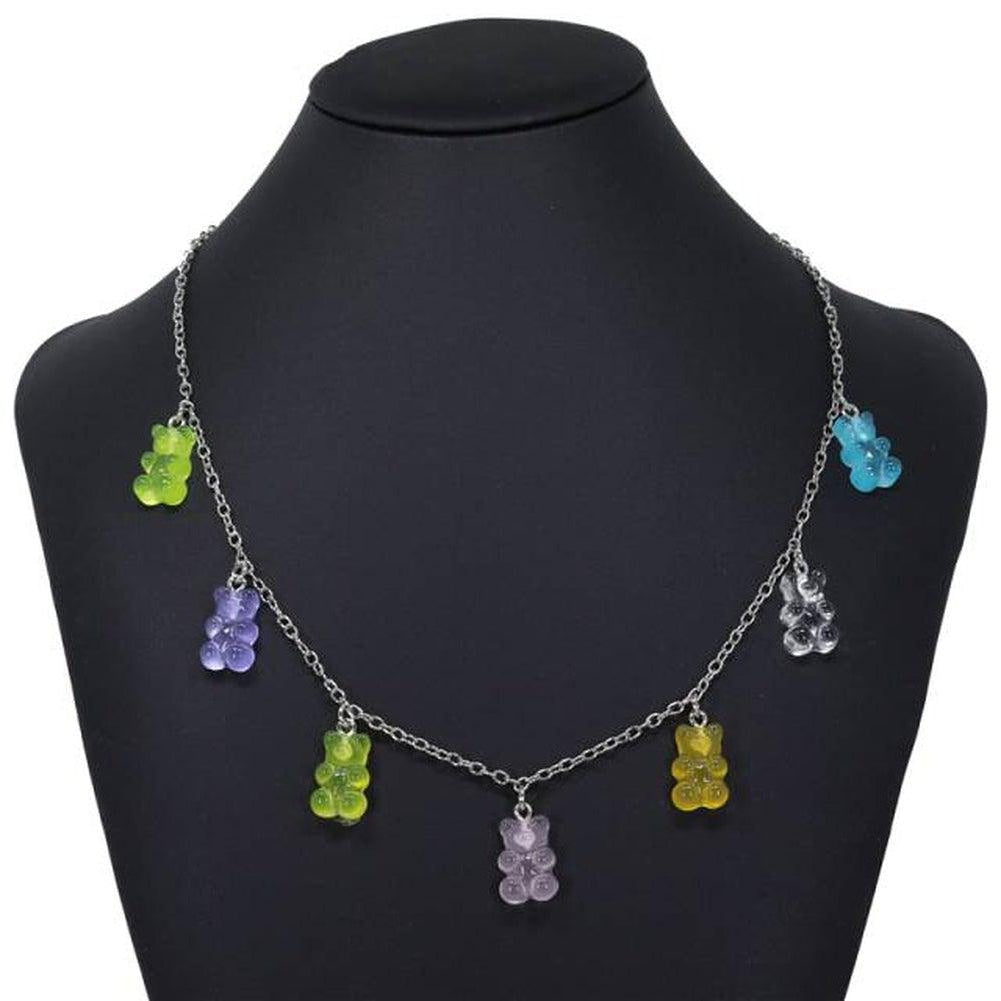 Sky Madrid Teddy Bear Pendant Necklace