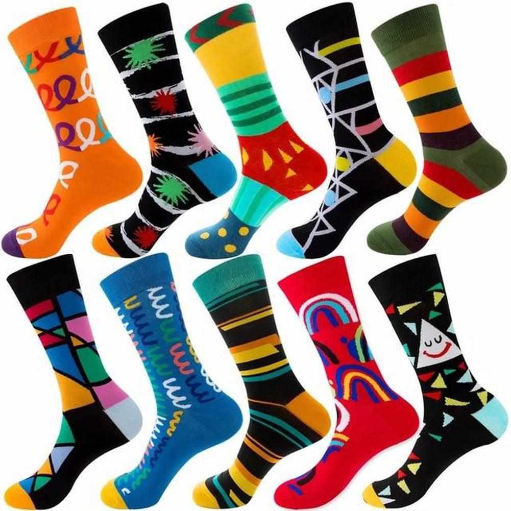 Sky Madrid Colorful Happy Socks (10 Pairs)