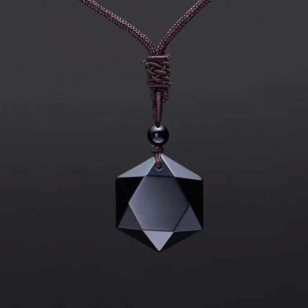 Sky Madrid Natural Obsidian Necklace
