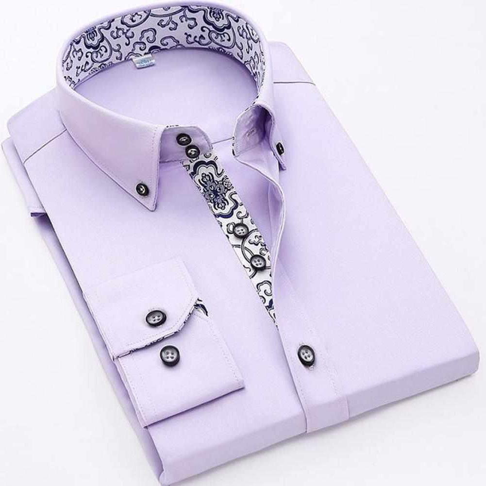 Saint Morris Slim Long Sleeve Print Shirt