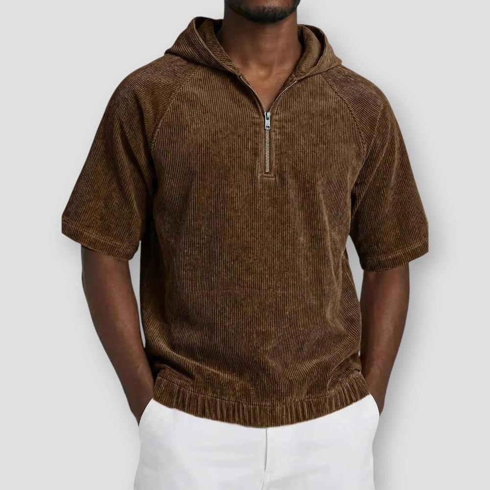Sky Madrid Belen Corduroy Hooded Shirt