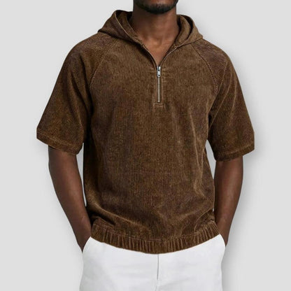 Sky Madrid Belen Corduroy Hooded Shirt