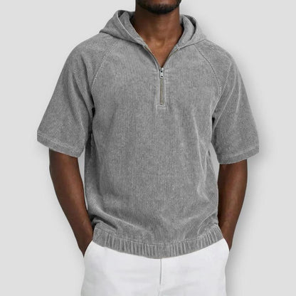 Sky Madrid Belen Corduroy Hooded Shirt