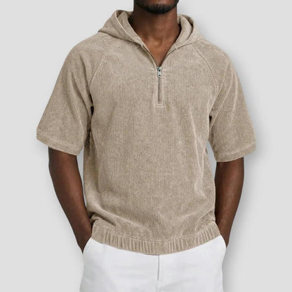 Sky Madrid Belen Corduroy Hooded Shirt