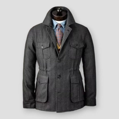 Men's Tweed Jacket Tuxedo Woolen Suit High Quality Costumes  Wool Single Breasted Casual Slim Fit Male Blazers Winter