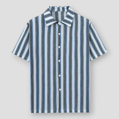Sky Madrid Albany Striped Polo Shirt