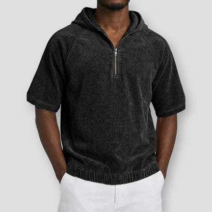 Sky Madrid Belen Corduroy Hooded Shirt