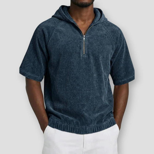 Sky Madrid Belen Corduroy Hooded Shirt
