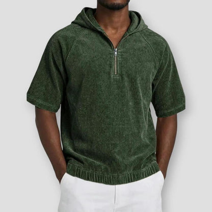 Sky Madrid Belen Corduroy Hooded Shirt