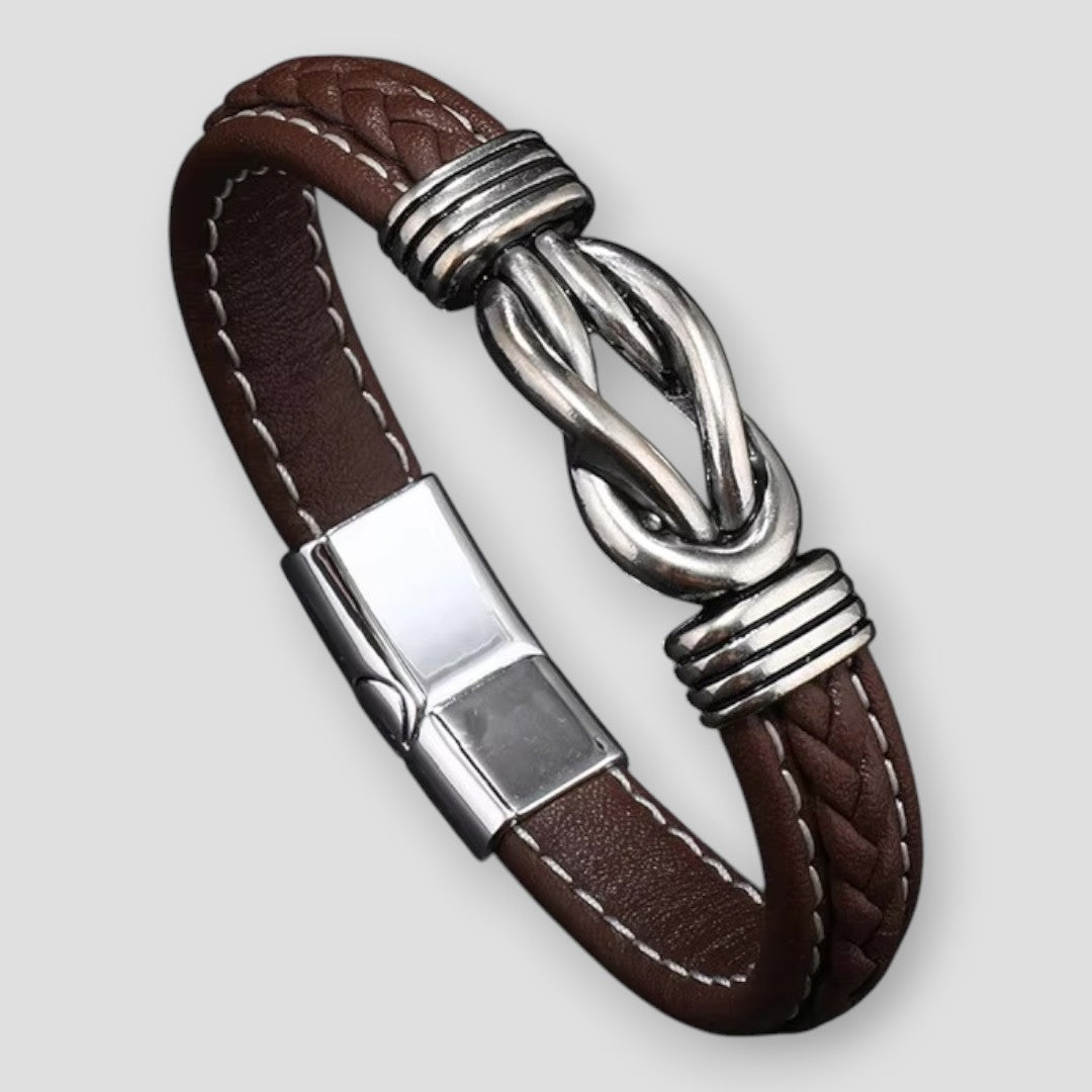 Sky Madrid Conway Irregular Leather Bracelet