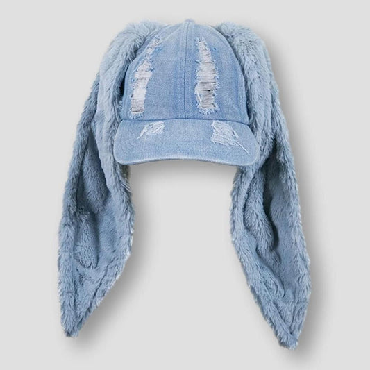 North Royal Denim Bunny Ear Cap