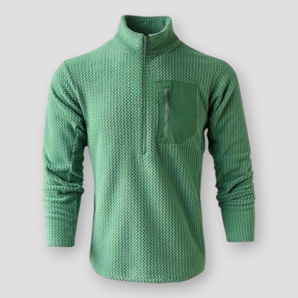 North Royal Flint Half-Zip Fleece Sweater