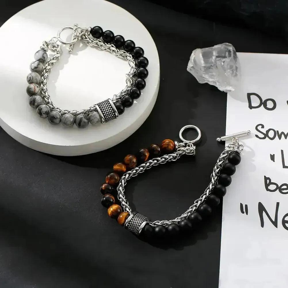 North Royal Franklin Chain Bead Bracelet