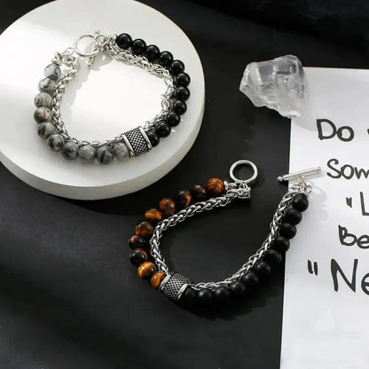 North Royal Franklin Chain Bead Bracelet