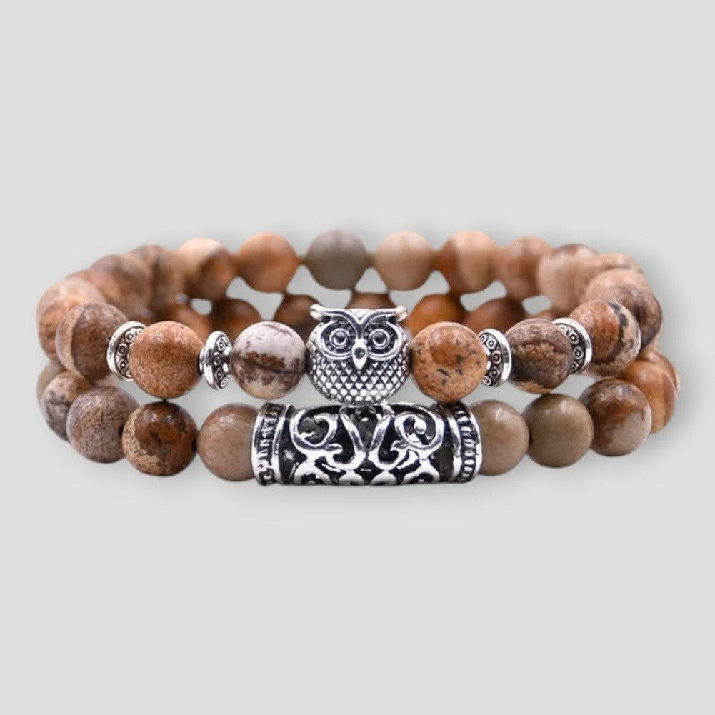 North Royal Fulton Owl Stone Bracelets