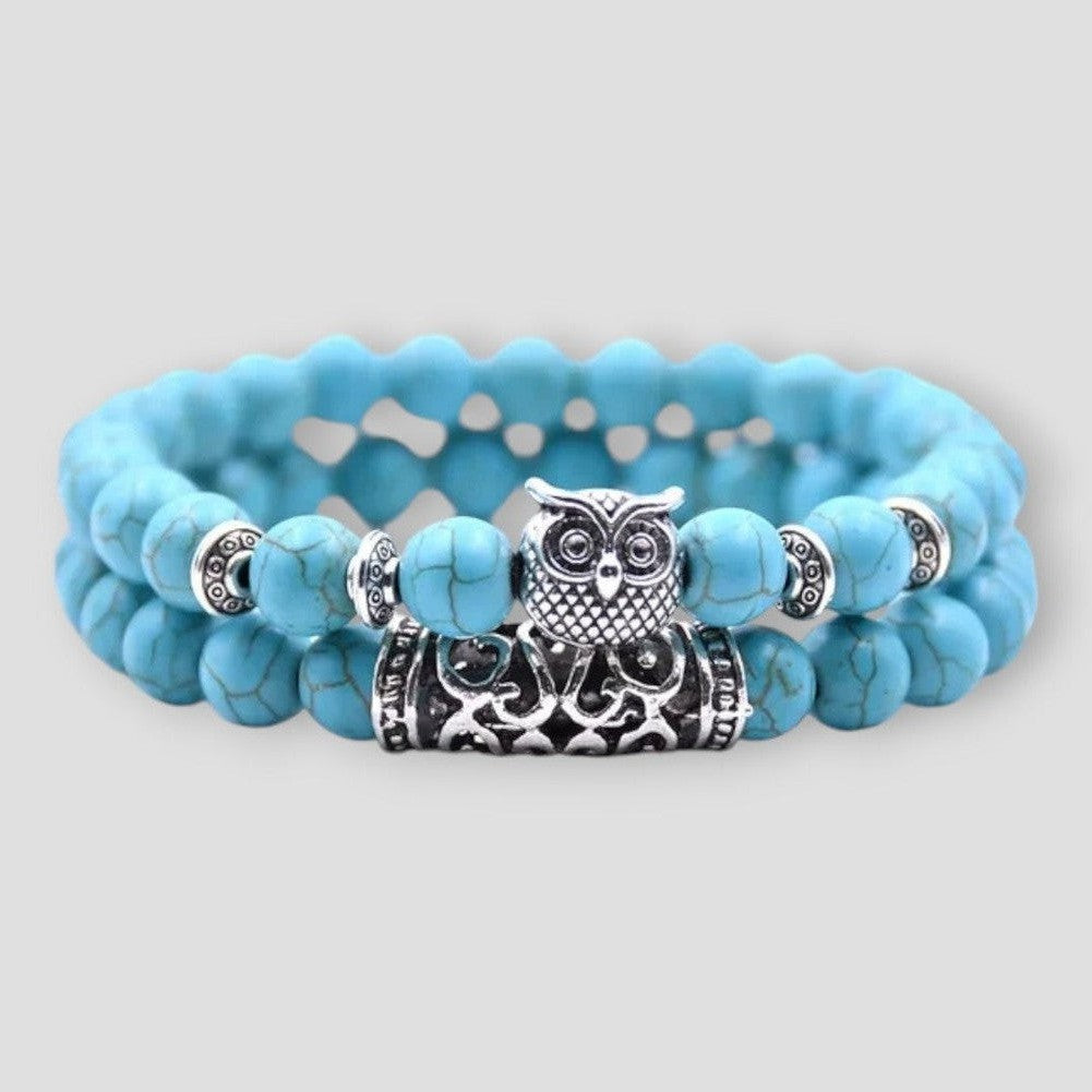 North Royal Fulton Owl Stone Bracelets